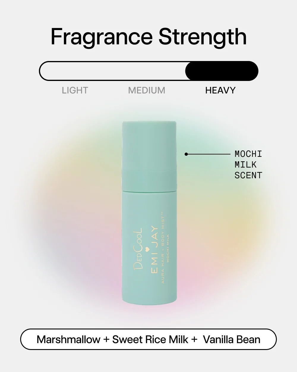DedCool X Emi Jay Mochi Milk Aura Hair + Body Mist