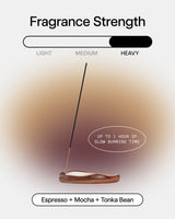 Incense + Holder Set in Mocha Magic